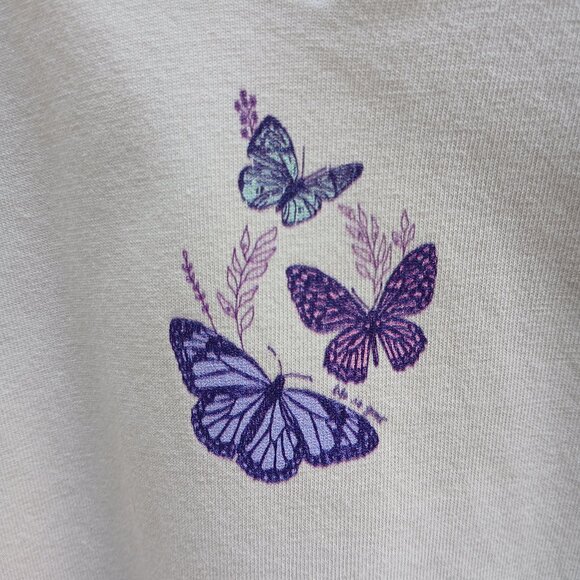 Life Is Good Tops - Life Is Good Women's Wildflower and Butterflies Crusher Vee